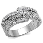 3W1214 - Rhodium Brass Ring with AAA Grade CZ  in Clear-Ring-ANDROMEDA QUINNS | AURELLE'S-Alamode