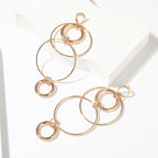 Big Hoop Earrings Personality Temperament Long Geometric Round Earrings For Women & Girls--ANDROMEDA QUINNS | AURELLE'S-ANDROMEDA QUINNS | AURELLE'S