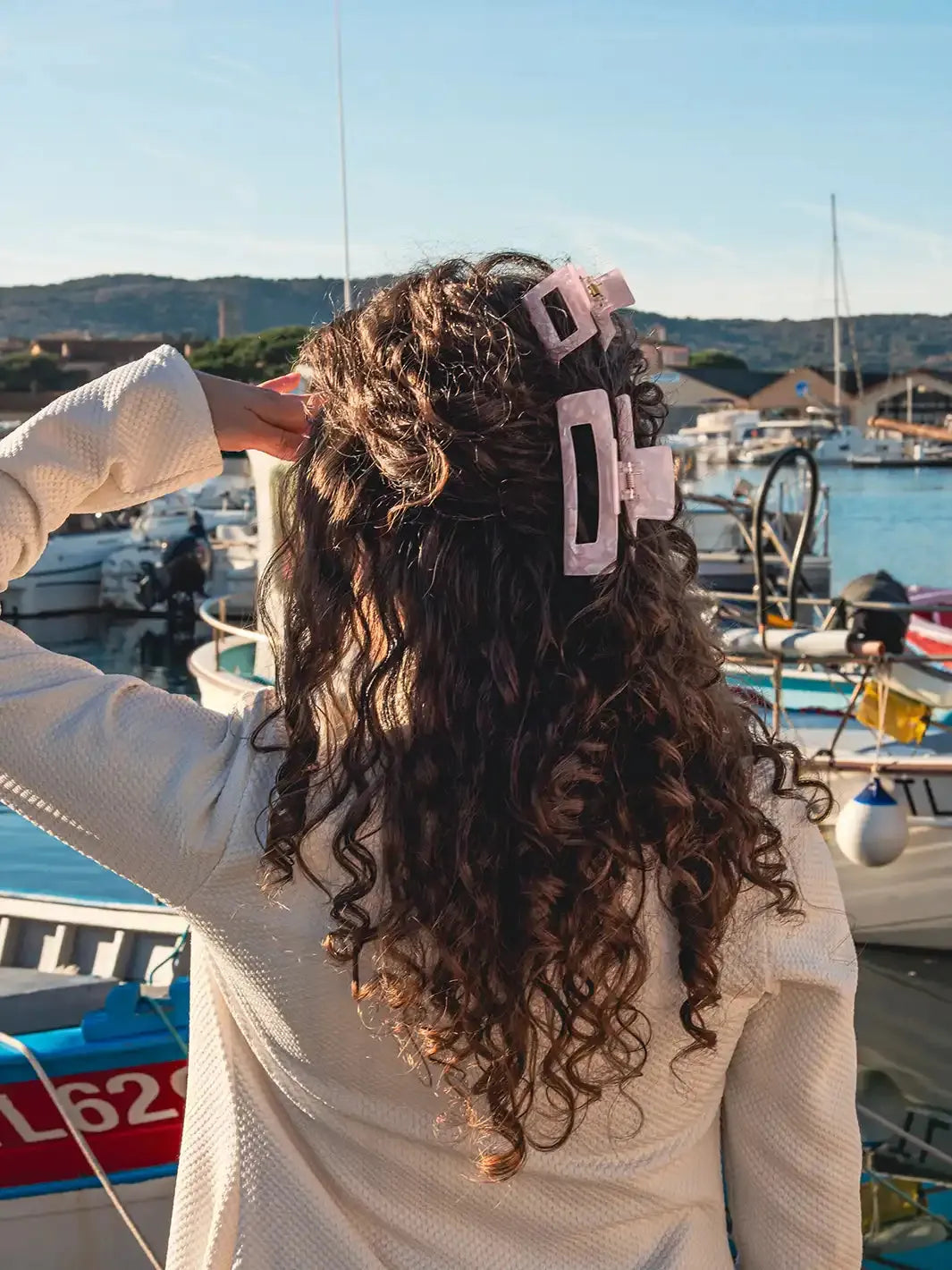 Rose Quartz Claw Clips, Set of 2-n/a-ANDROMEDA QUINNS | AURELLE'S-Ellie Rose