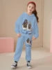2025 Spring and Autumn New Girl's Exquisite and Cute Hoodie with Pants Two Piece Set