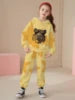 2025 Spring and Autumn New Girl's Exquisite and Cute Hoodie with Pants Two Piece Set
