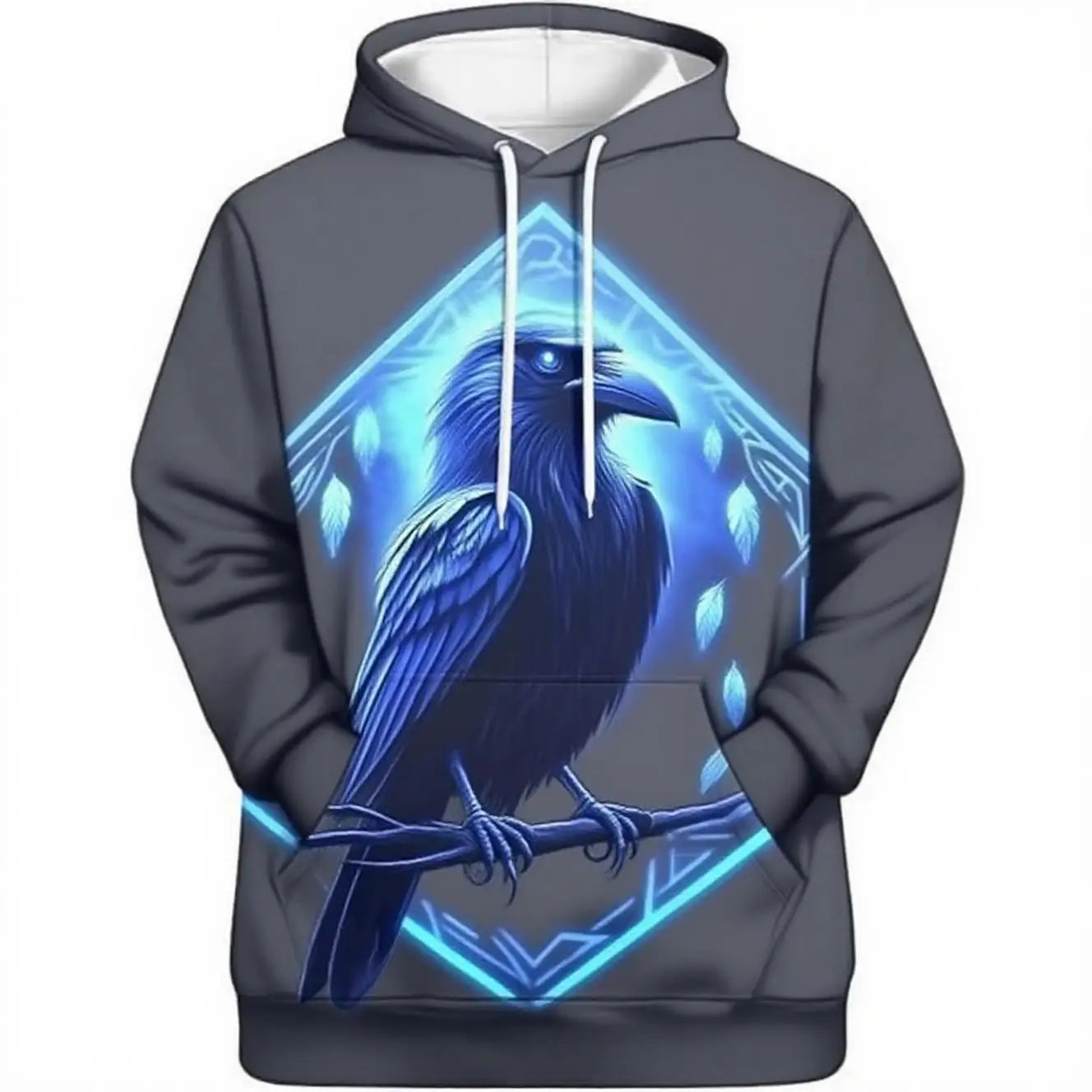 Men's Hot Selling Fashionable Street Style Cool Animal Pattern Hoodie Sweatshirt Autumn with Striking Flair