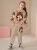 2025 Spring and Autumn New Girl's Exquisite and Cute Hoodie with Pants Two Piece Set