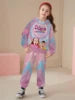 2025 Spring and Autumn New Girl's Exquisite and Cute Hoodie with Pants Two Piece Set
