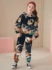 2025 Spring and Autumn New Girl's Exquisite and Cute Hoodie with Pants Two Piece Set