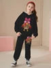 2025 Spring and Autumn New Girl's Exquisite and Cute Hoodie with Pants Two Piece Set