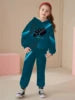 2025 Spring and Autumn New Girl's Exquisite and Cute Hoodie with Pants Two Piece Set