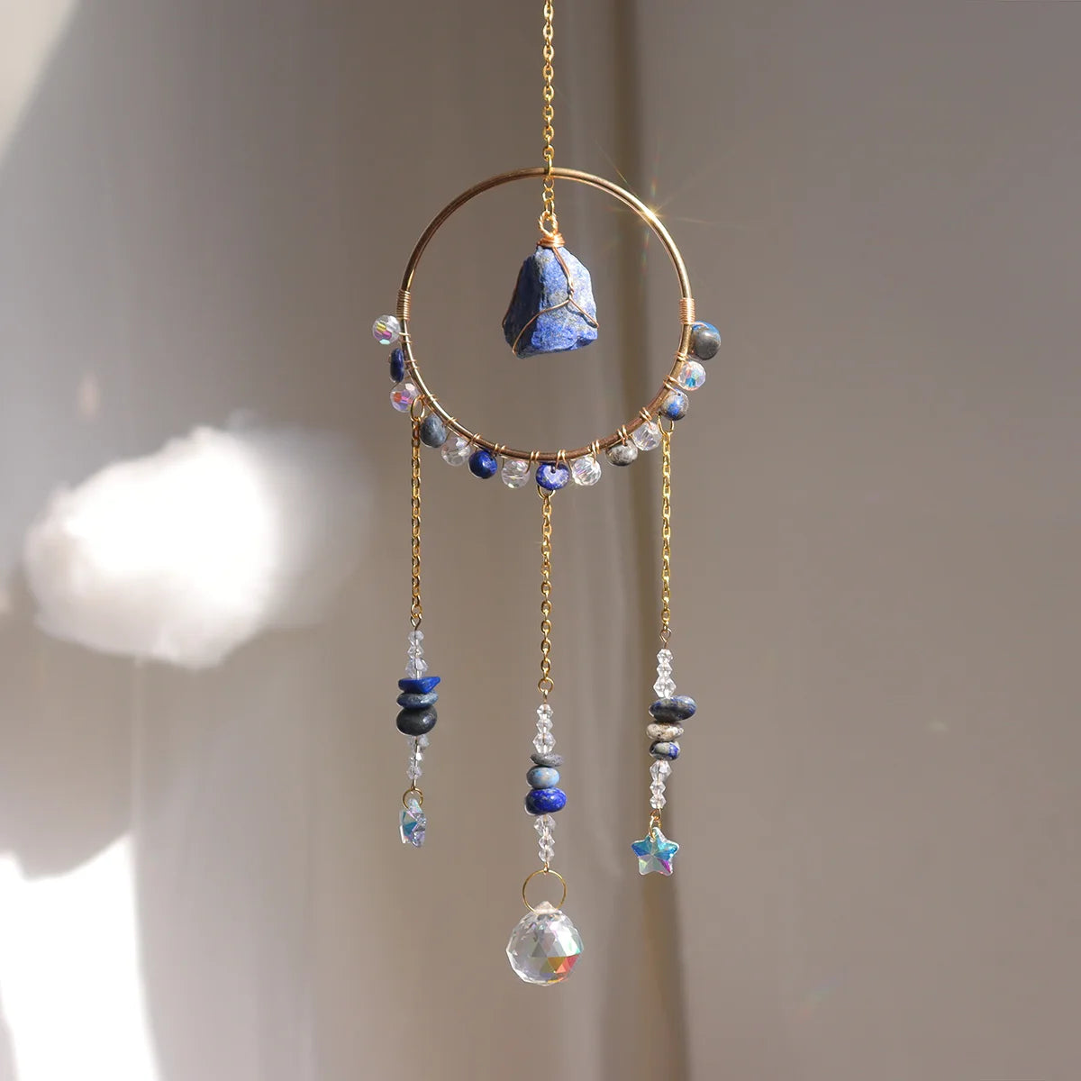 Wholesale  High Quality  Natural  Crystal Sun Catcher  Sun Catchers  With Gemstones Crystal Ctafts Wind Chime--ANDROMEDA QUINNS | AURELLE'S-ANDROMEDA QUINNS | AURELLE'S