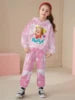2025 Spring and Autumn New Girl's Exquisite and Cute Hoodie with Pants Two Piece Set