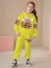 2025 Spring and Autumn New Girl's Exquisite and Cute Hoodie with Pants Two Piece Set