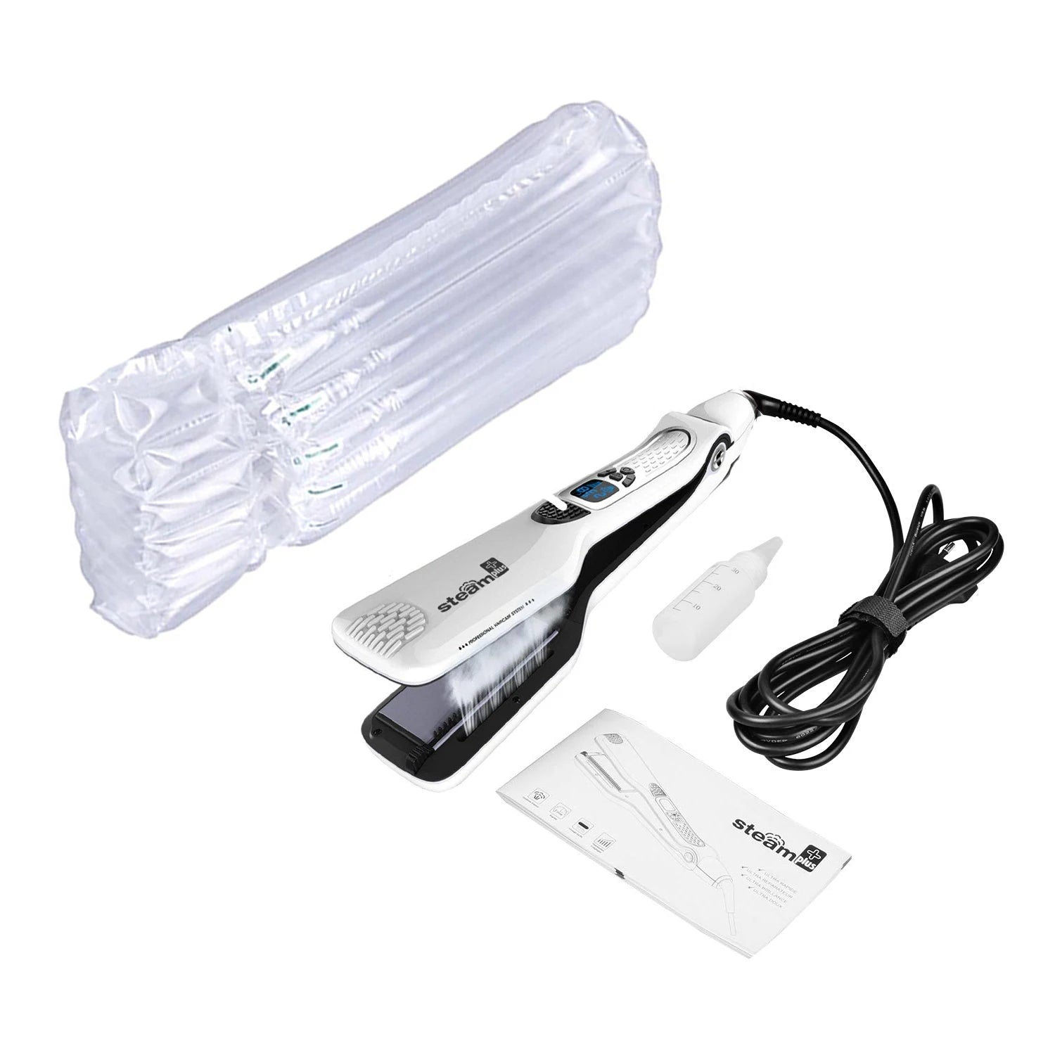 Hair Curlers For Women Hair Straightener Steam Titanium Ceramic Flat Iron Professional Electric Comb Hair Curling Iron Styler--ANDROMEDA QUINNS | AURELLE'S-ANDROMEDA QUINNS | AURELLE'S