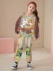 2025 Spring and Autumn New Girl's Exquisite and Cute Hoodie with Pants Two Piece Set