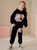 2025 Spring and Autumn New Girl's Exquisite and Cute Hoodie with Pants Two Piece Set