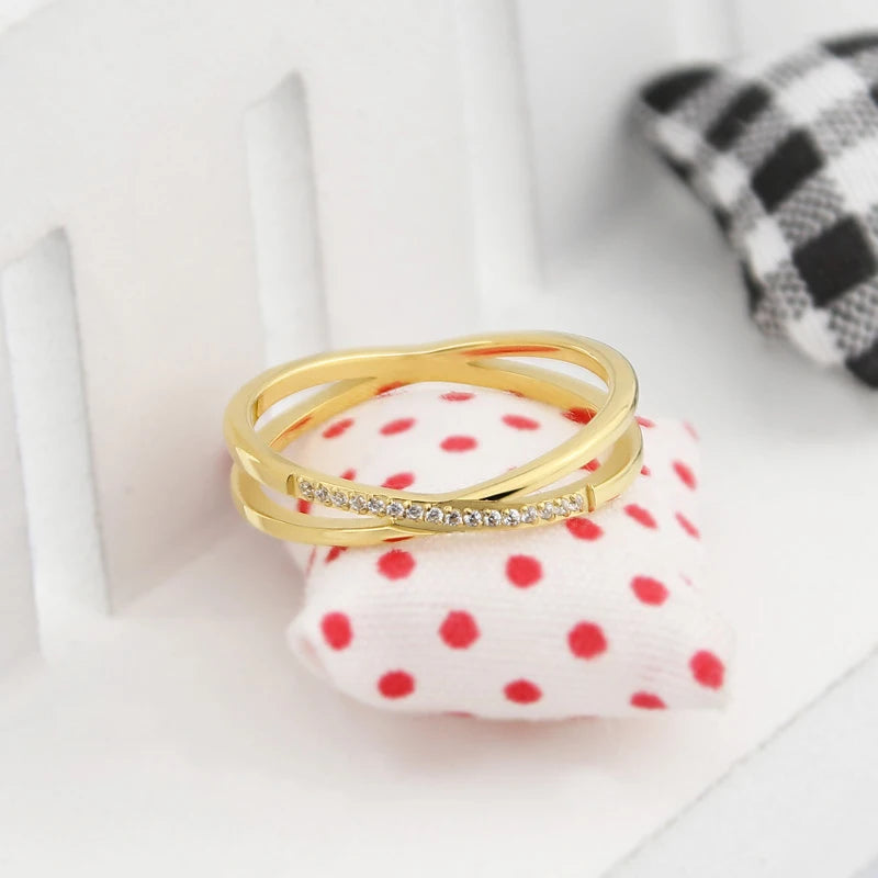 Beautiful And Exquisite Titanium Steel High Quality Women Ring With Zircon Inlaid Fashion Jewelry Love Rings Drop Shipping--ANDROMEDA QUINNS | AURELLE'S-ANDROMEDA QUINNS | AURELLE'S