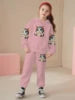 2025 Spring and Autumn New Girl's Exquisite and Cute Hoodie with Pants Two Piece Set