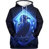 Men's Hot Selling Fashionable Street Style Cool Animal Pattern Hoodie Sweatshirt Autumn with Striking Flair