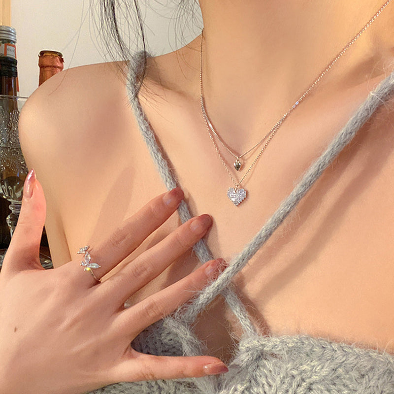 New Wine Red Cherry Gold Color Pendant Necklace For Women Personality Fashion Necklace Wedding Jewelry Birthday Gifts--ANDROMEDA QUINNS | AURELLE'S-ANDROMEDA QUINNS | AURELLE'S