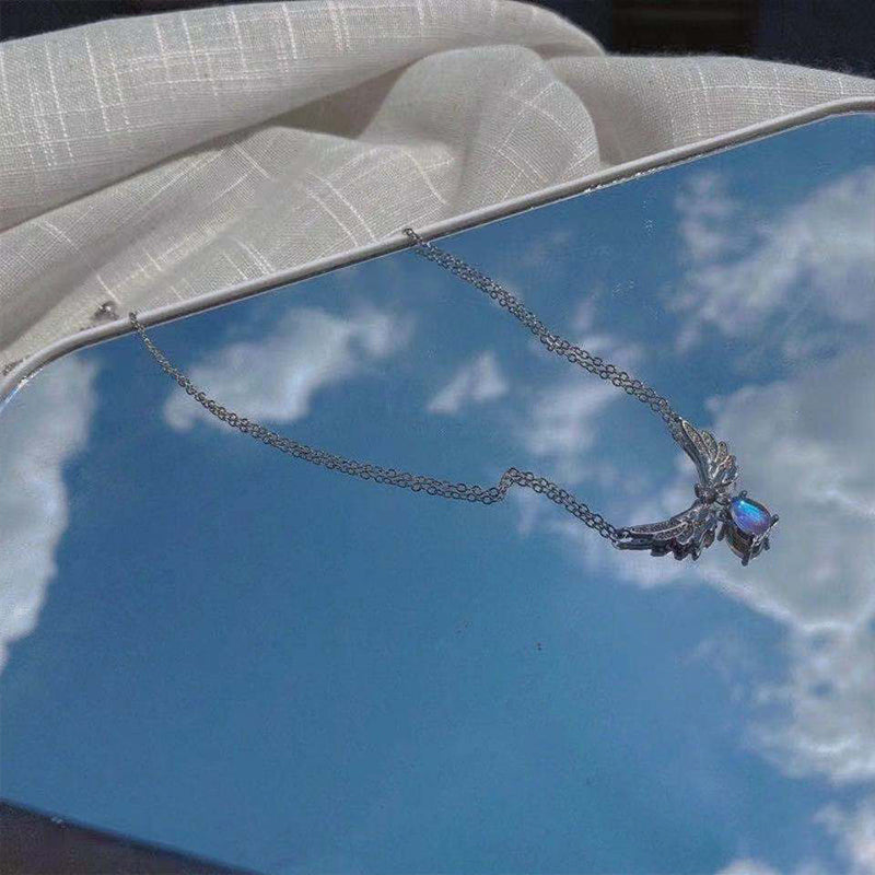 New Wine Red Cherry Gold Color Pendant Necklace For Women Personality Fashion Necklace Wedding Jewelry Birthday Gifts--ANDROMEDA QUINNS | AURELLE'S-ANDROMEDA QUINNS | AURELLE'S