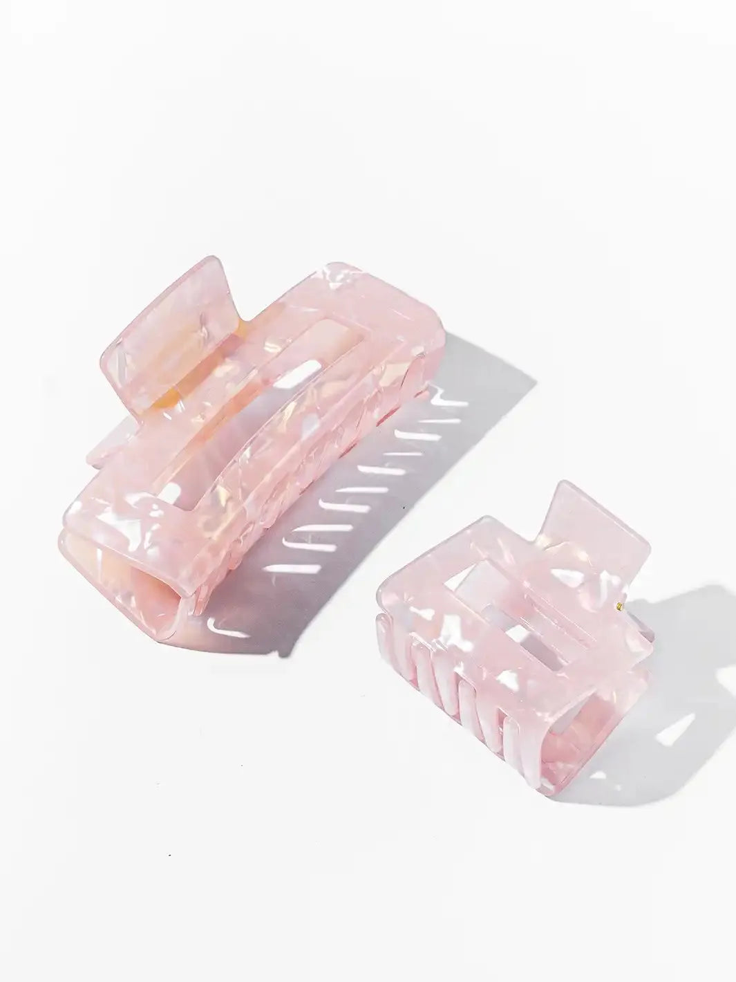 Rose Quartz Claw Clips, Set of 2-n/a-ANDROMEDA QUINNS | AURELLE'S-Ellie Rose