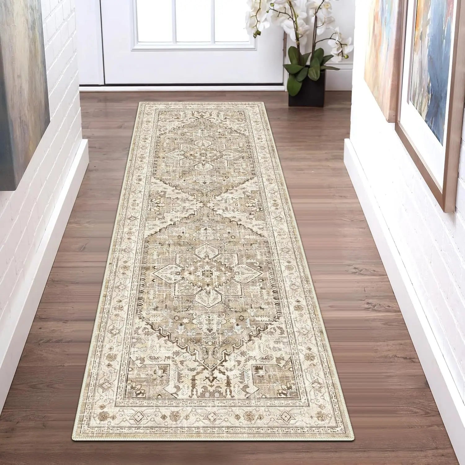 VIKAMA Hallway Runner Rugs Non Slip Machine Washable Carpet for Kitchen Entryway Living Bedroom Laundry Room Home Decoration--ANDROMEDA QUINNS | AURELLE'S-ANDROMEDA QUINNS | AURELLE'S