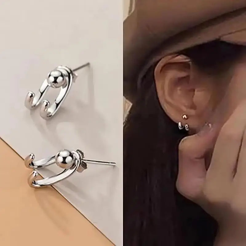 925 Silver Needle Green Flower Earrings For Women Korean Fashion Jewelry 2025 Trending Luxury Zircon Leaf Women's Stud Earrings--ANDROMEDA QUINNS | AURELLE'S-ANDROMEDA QUINNS | AURELLE'S