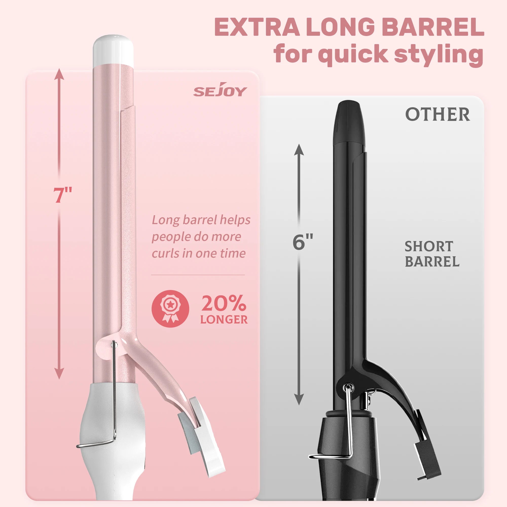 SEJOY Electric Hair Curling Wand 1 inch Automatic Rotating Curling Iron for Professional Big Waves and Inward Curls 110-240V--ANDROMEDA QUINNS | AURELLE'S-ANDROMEDA QUINNS | AURELLE'S