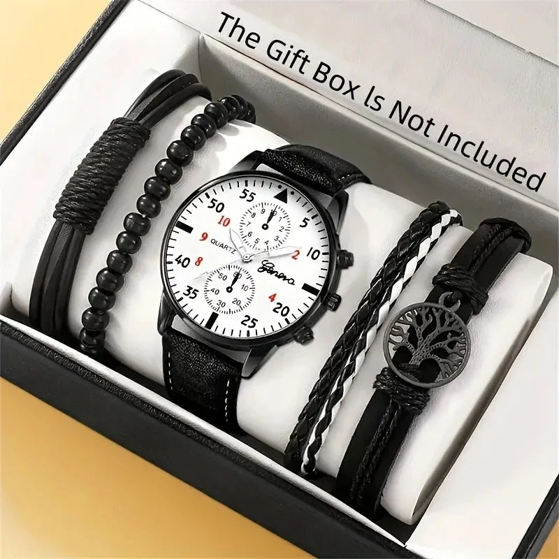 New Hip Hop Mens Fashion Watches Luxury Male Clock Wristwatch Sport MensWrist Watch Bracelet Set Relogio Masculino--ANDROMEDA QUINNS | AURELLE'S-ANDROMEDA QUINNS | AURELLE'S