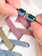 1Pair/2Pairs/4Pairs No Tie Shoe Laces Colorful Buckle Shoelaces Pearl Light Colorful Fashion Without Ties Elastic Laces Sneaker--ANDROMEDA QUINNS | AURELLE'S-ANDROMEDA QUINNS | AURELLE'S