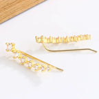 14K Gold Plated Exquisite Zircon Stud Earrings for Women Trendy 2024 New Fashion Earring Party Jewelry Gifts--ANDROMEDA QUINNS | AURELLE'S-ANDROMEDA QUINNS | AURELLE'S