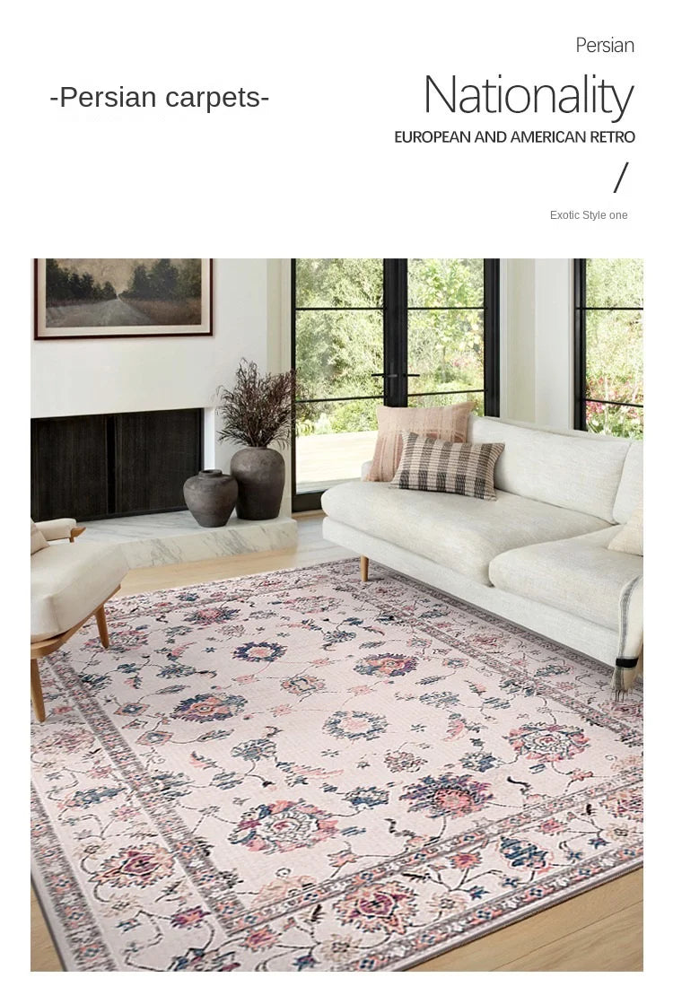 VIKAMA Boho Luxury Carpet Crystal Velvet Bedroom Living Room Mat Home Decor Vintage Exotic Modern Minimalist Large Area Carpet--ANDROMEDA QUINNS | AURELLE'S-ANDROMEDA QUINNS | AURELLE'S