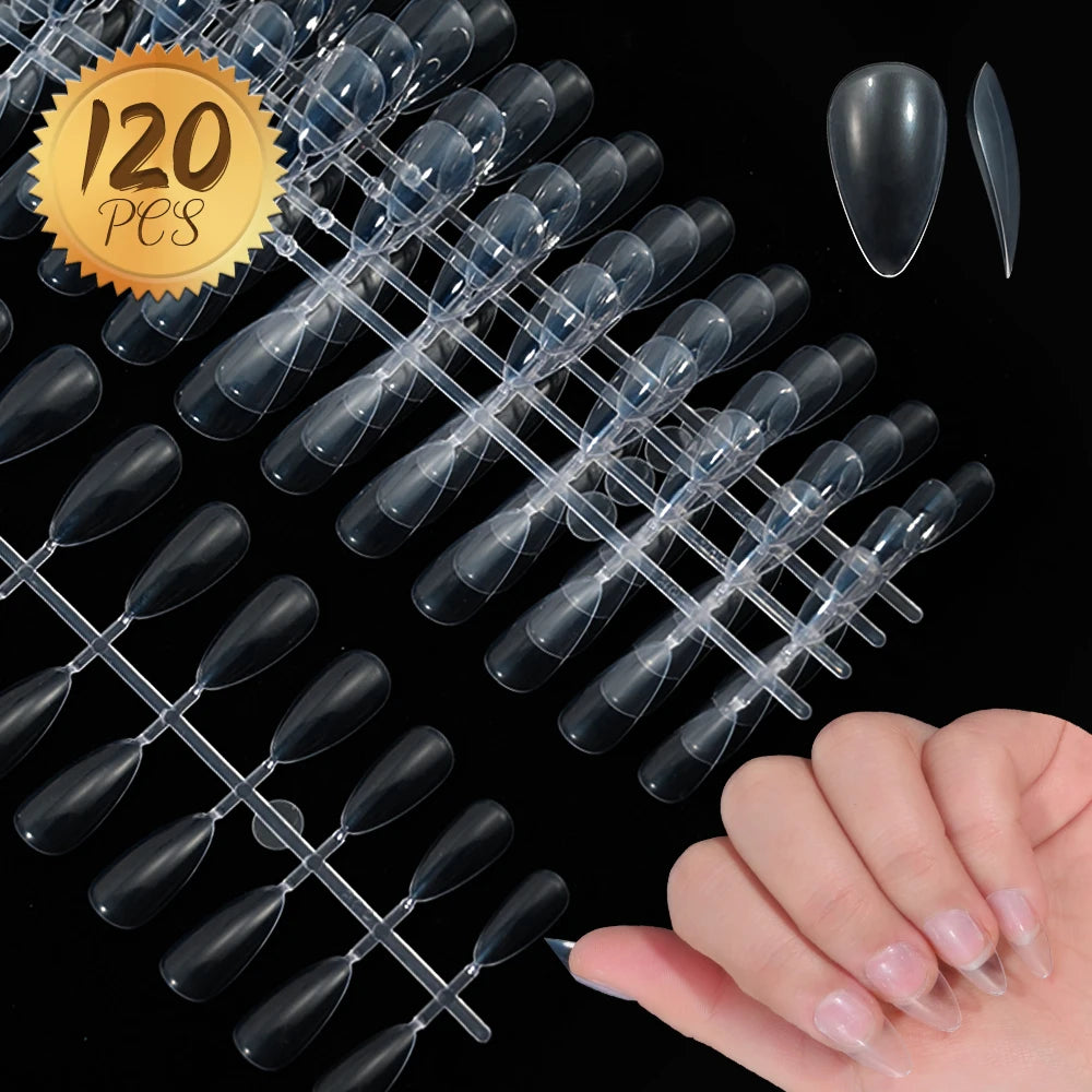 120pcs Pink French Tip Press-On Nails Medium Length Square Shape With Glossy Finish False Nails Full Cover Pre-Shaped Fake Nails--ANDROMEDA QUINNS | AURELLE'S-ANDROMEDA QUINNS | AURELLE'S