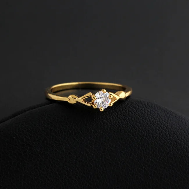 Ever Fade 14K Gold Ring for Women Solitaire 2.0ct Round Cut Zirconia Diamond Wedding Band Bridal Jewelry 14k Gold Jewelry--ANDROMEDA QUINNS | AURELLE'S-ANDROMEDA QUINNS | AURELLE'S