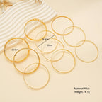 10 Pcs Punk Trendy Multilayer Bracelets Set for Women Elegant Delicate Twist Sparkling Adjustable Bangles Jewelry Couples Gifts--ANDROMEDA QUINNS | AURELLE'S-ANDROMEDA QUINNS | AURELLE'S