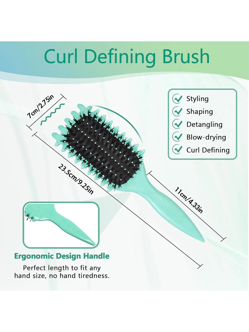 1PCS Curly Hair Definition Styling Brush Wrinkle Removal Hair Brush Entangled Wet Curly Hair Comb Styling Curly Hair Tool--ANDROMEDA QUINNS | AURELLE'S-ANDROMEDA QUINNS | AURELLE'S