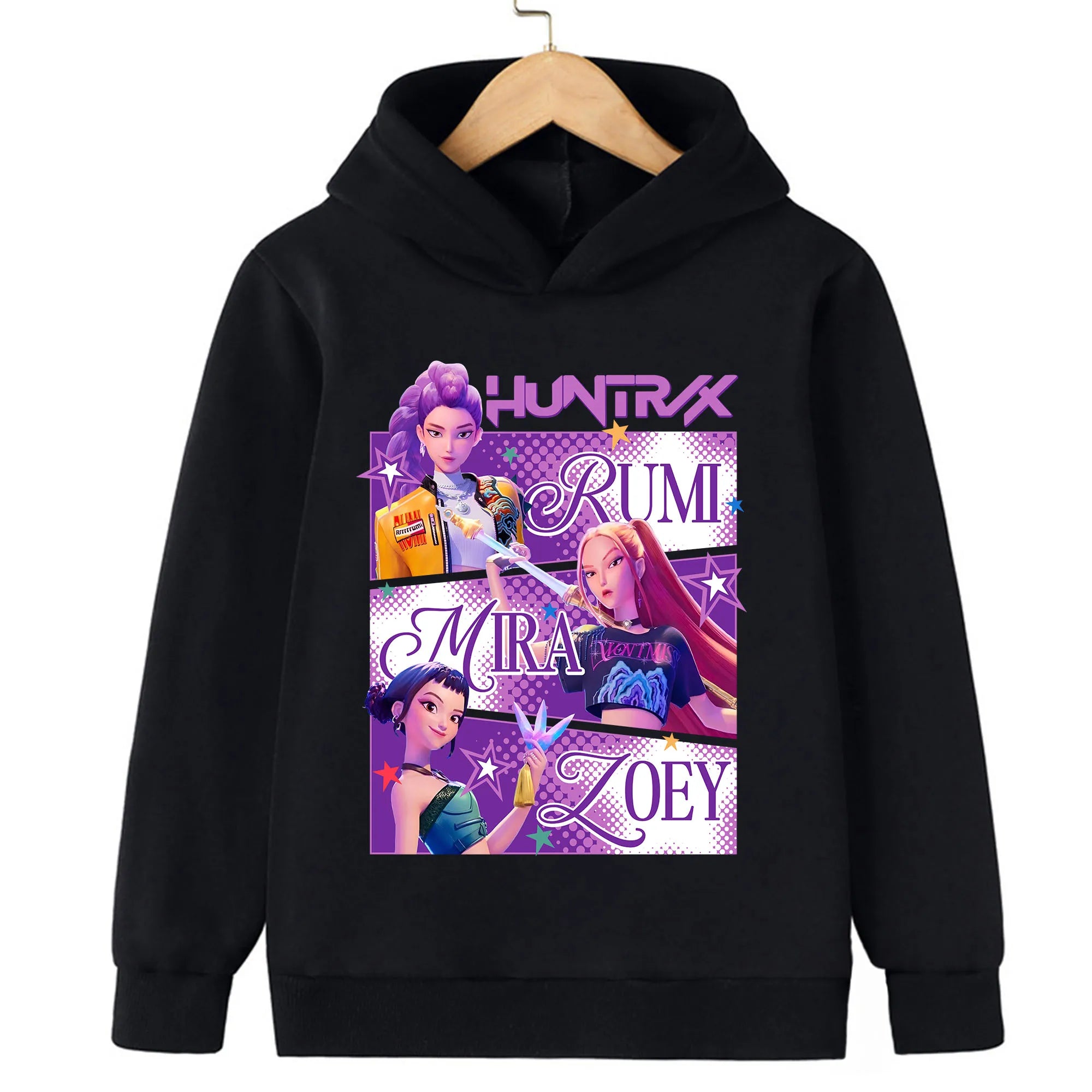 Toddler Girl Clothes KPop Demon Hunters Fashion Hoodie Clothes Child Girl Movie New Sweatshirts K-Pop Demon Hunters Casual Tops