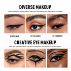 5PCS/Set Smooth Liquid Eyeliner Pen, Waterproof, Long-lasting Makeup, Black, Ultra-fine Pen Tip,Create A Charming Eye Makeup--ANDROMEDA QUINNS | AURELLE'S-ANDROMEDA QUINNS | AURELLE'S