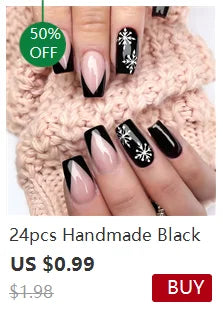 120pcs Pink French Tip Press-On Nails Medium Length Square Shape With Glossy Finish False Nails Full Cover Pre-Shaped Fake Nails--ANDROMEDA QUINNS | AURELLE'S-ANDROMEDA QUINNS | AURELLE'S