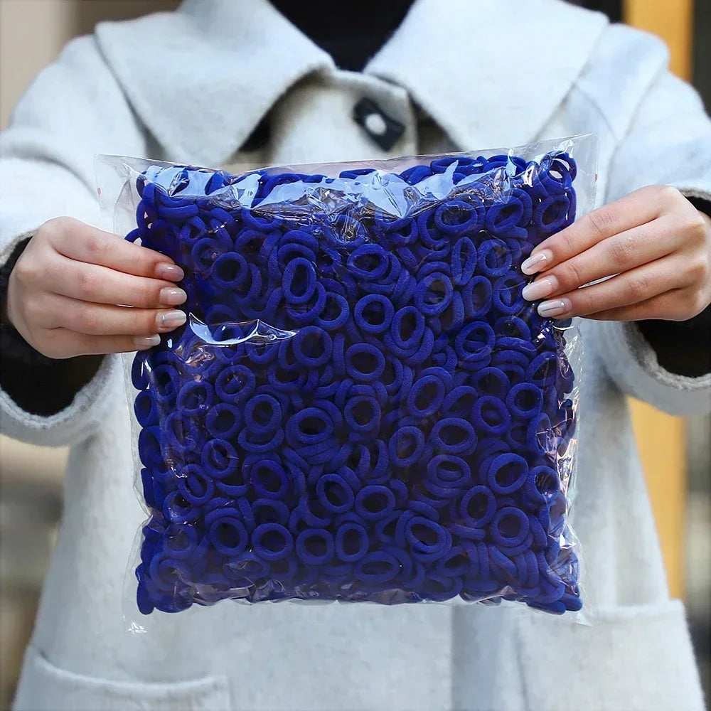 50Pcs/bag Colorful Basic Nylon Ealstic Hair Ties for Girls Ponytail Hold Scrunchie Rubber Band Kid Fashion Hair Accessories--ANDROMEDA QUINNS | AURELLE'S-ANDROMEDA QUINNS | AURELLE'S