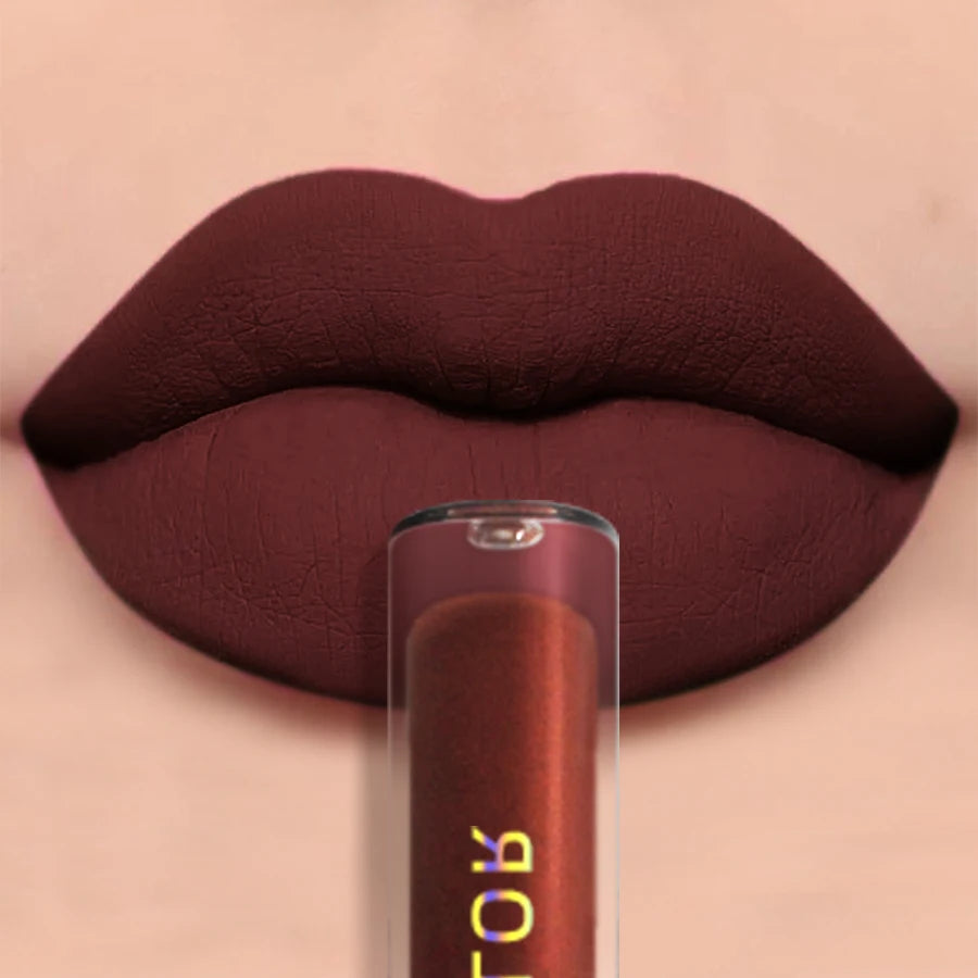 19 colors Matte Velvet Lip Gloss Waterproof Liquid Lipstick Nude Black Lips tint Makeup Lip Glaze Cosmetics Red Lip Stain Beauty--ANDROMEDA QUINNS | AURELLE'S-ANDROMEDA QUINNS | AURELLE'S