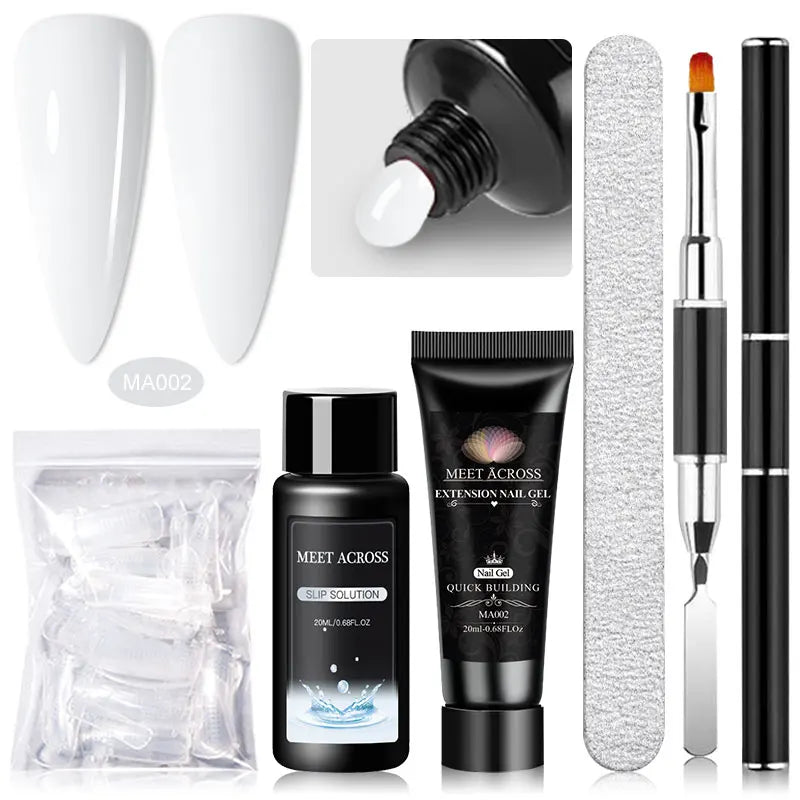 MEET ACROSS 5PCS/SET Extension Gel For Nails Finger Extension Gel Manicure Slip Solution Acrylic Nail Art Varnish DIY Tool--ANDROMEDA QUINNS | AURELLE'S-ANDROMEDA QUINNS | AURELLE'S