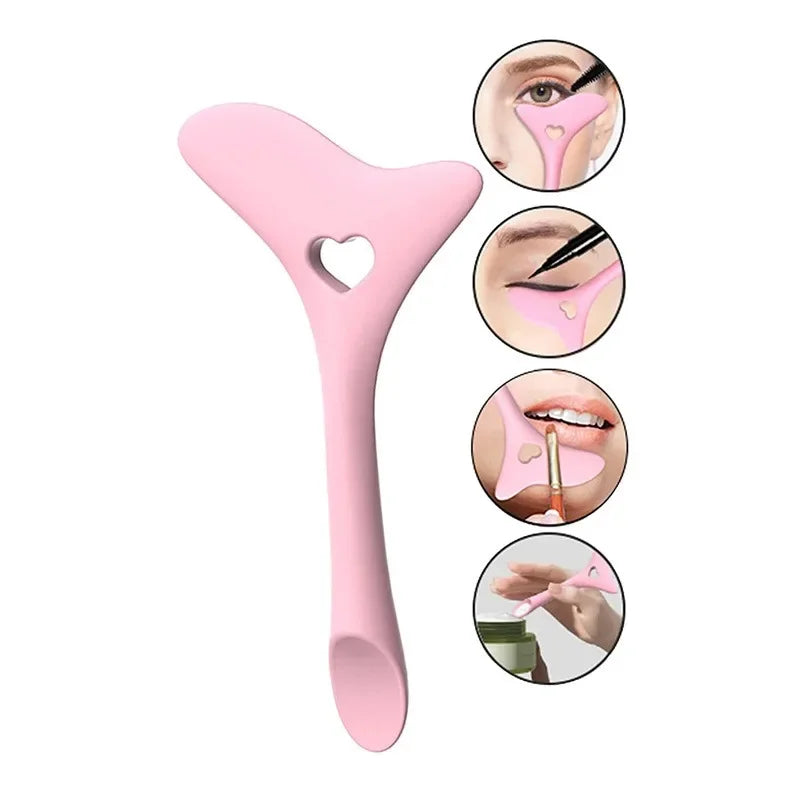 Wholesale  Multi-functional Eyeliner Stencil Wing Tips Silicone Eyeliner Aid Drawing Lipstick Wearing Aid Reusable Makeup Tools--ANDROMEDA QUINNS | AURELLE'S-ANDROMEDA QUINNS | AURELLE'S