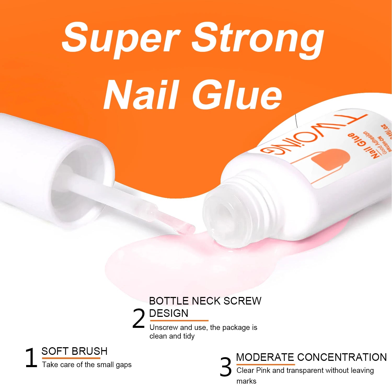 7g Super Strong Nail Glue For False Nail Tips, Acrylic Nails,Press On Nails,Fake Nails Art Decoration Lasting Adhesion--ANDROMEDA QUINNS | AURELLE'S-ANDROMEDA QUINNS | AURELLE'S