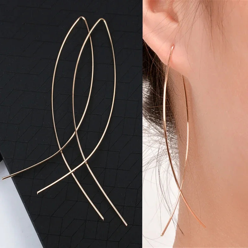 2023 New Fashion Trend Unique Design Elegant Delicate Geometric Round Earrings For Women Jewelry Wedding Party Premium Gifts--ANDROMEDA QUINNS | AURELLE'S-ANDROMEDA QUINNS | AURELLE'S