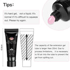 MEET ACROSS 5PCS/SET Extension Gel For Nails Finger Extension Gel Manicure Slip Solution Acrylic Nail Art Varnish DIY Tool--ANDROMEDA QUINNS | AURELLE'S-ANDROMEDA QUINNS | AURELLE'S