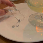 New Wine Red Cherry Gold Color Pendant Necklace For Women Personality Fashion Necklace Wedding Jewelry Birthday Gifts--ANDROMEDA QUINNS | AURELLE'S-ANDROMEDA QUINNS | AURELLE'S