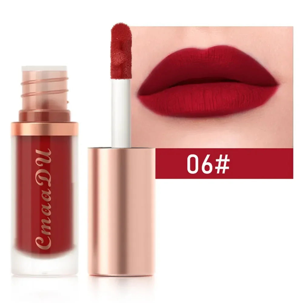 1pcs Waterproof Matte Velvet Lip Glaze Moisturizing Long Lasting Non-stick Cup Not Easy To Fade Lip Gloss Lipstick Makeup--ANDROMEDA QUINNS | AURELLE'S-ANDROMEDA QUINNS | AURELLE'S