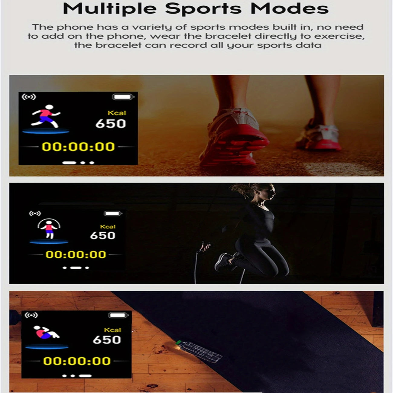 Smart Watch For Men Women  Bluetooth Connect Music Player Fitness Sport Bracelet Health Monitor--ANDROMEDA QUINNS | AURELLE'S-ANDROMEDA QUINNS | AURELLE'S