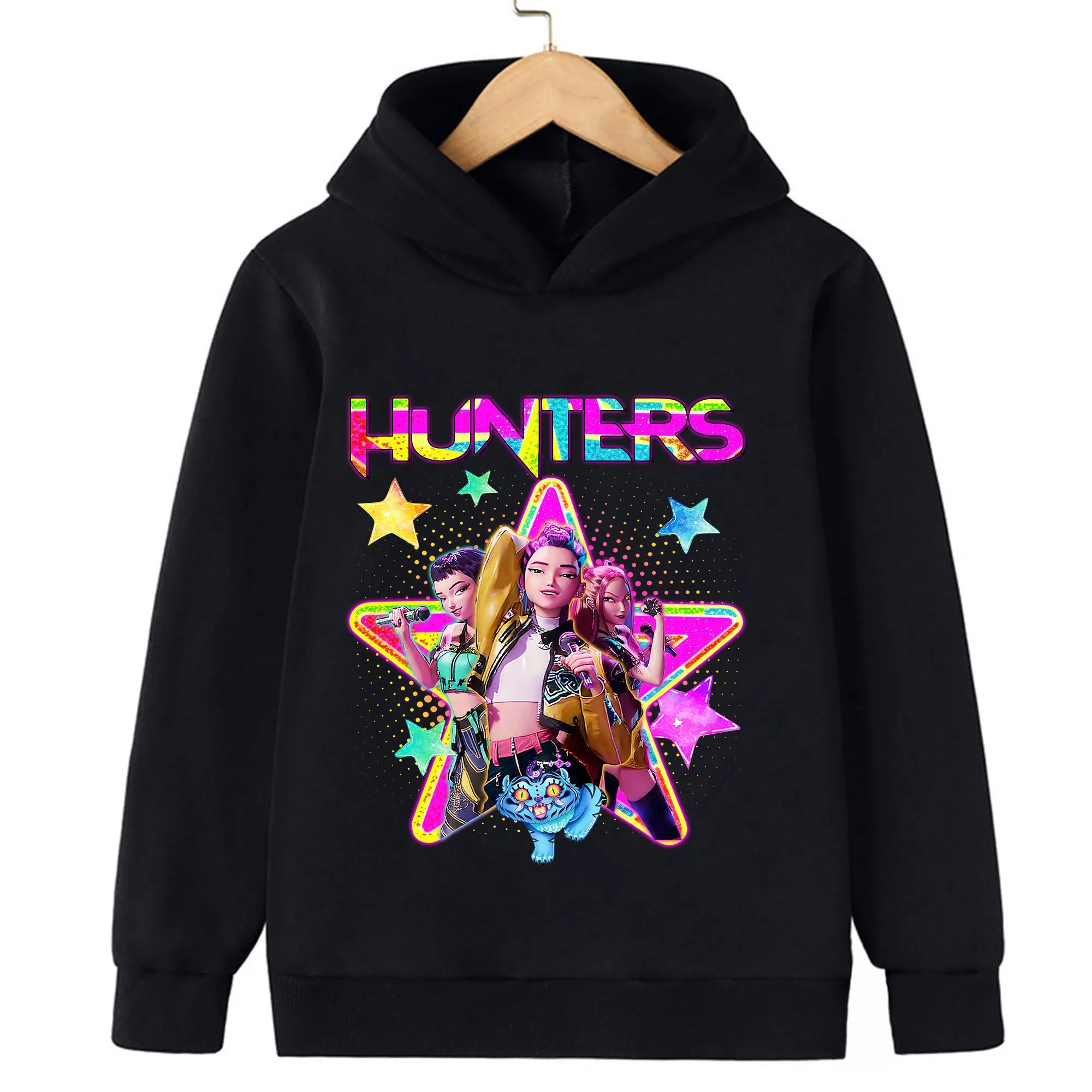 Toddler Girl Clothes KPop Demon Hunters Fashion Hoodie Clothes Child Girl Movie New Sweatshirts K-Pop Demon Hunters Casual Tops