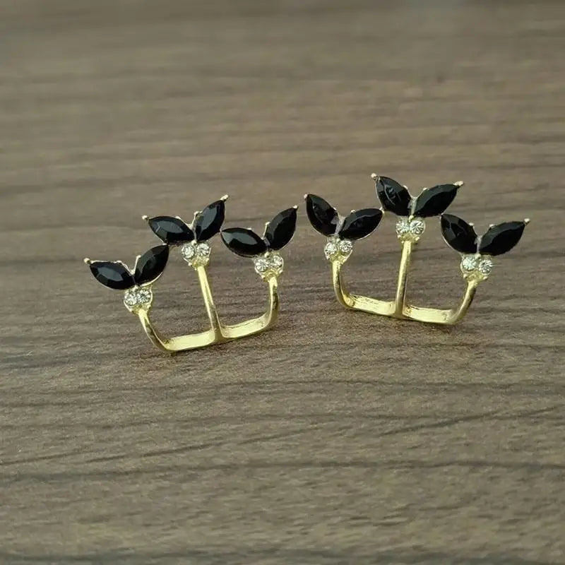 925 Silver Needle Vintage Green Crystal Butterfly Drop Earrings For Women Jewelry 2025 Trending Luxury Zircon Women's Earrings--ANDROMEDA QUINNS | AURELLE'S-ANDROMEDA QUINNS | AURELLE'S