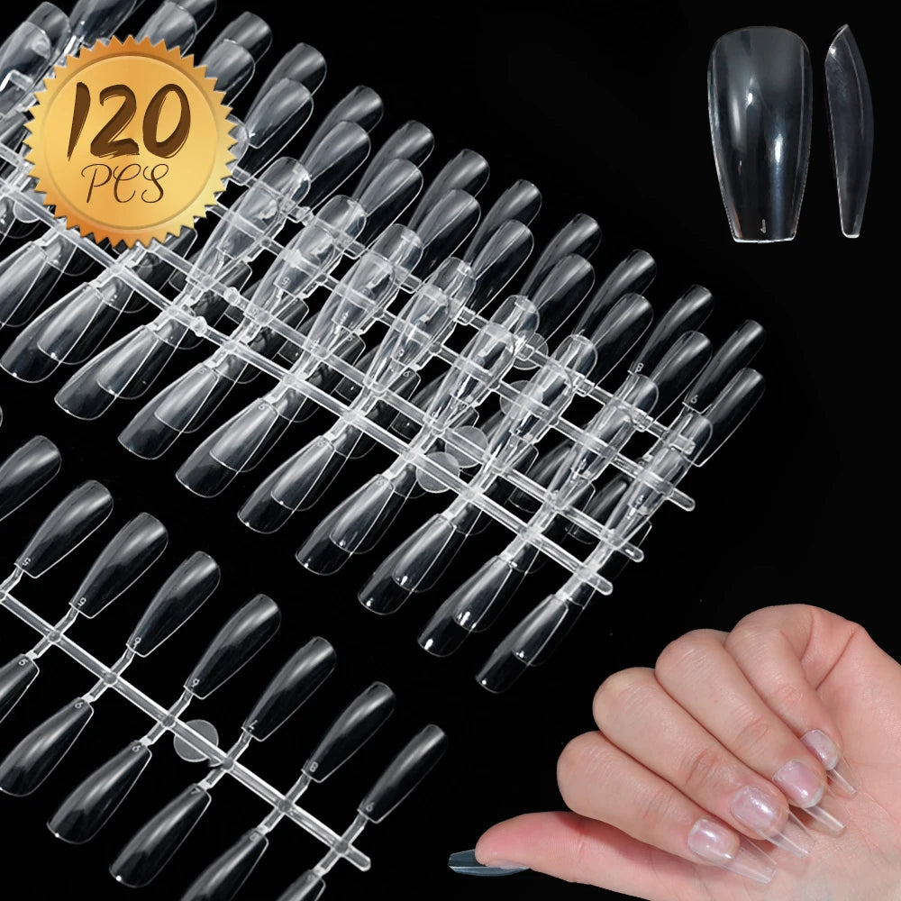 120pcs Pink French Tip Press-On Nails Medium Length Square Shape With Glossy Finish False Nails Full Cover Pre-Shaped Fake Nails--ANDROMEDA QUINNS | AURELLE'S-ANDROMEDA QUINNS | AURELLE'S